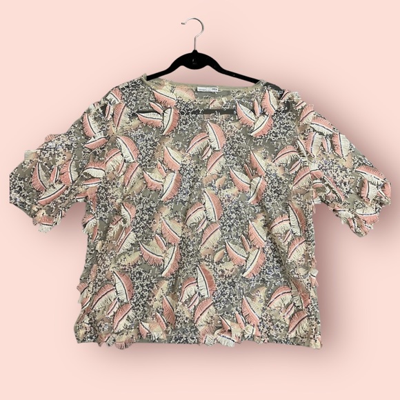 Zara sheer sequin top - Picture 2 of 5